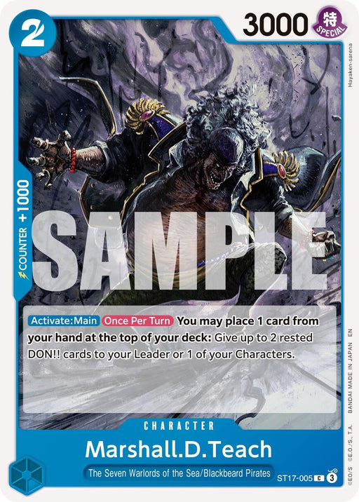 Image for Marshall.D.Teach - ST17-005 (ST17-005) [Premium Booster -The Best- Vol. 2] - One Piece Card Game