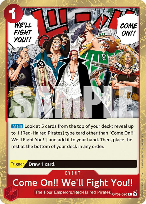 Image for Come On!! We'll Fight You!! (Reprint) (OP09-020) (Foil) [Premium Booster -The Best- Vol. 2] - One Piece Card Game