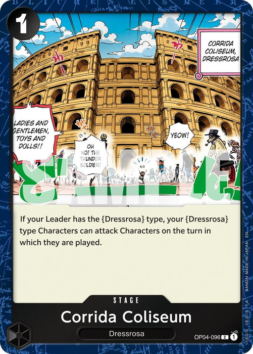 Image for Corrida Coliseum (Pirate Foil) (OP04-096) (Foil) [Premium Booster -The Best- Vol. 2] - One Piece Card Game