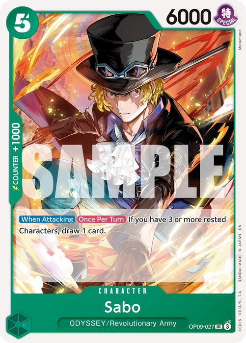 Image for Sabo - OP09-027 (Reprint) (OP09-027) [Premium Booster -The Best- Vol. 2] - One Piece Card Game