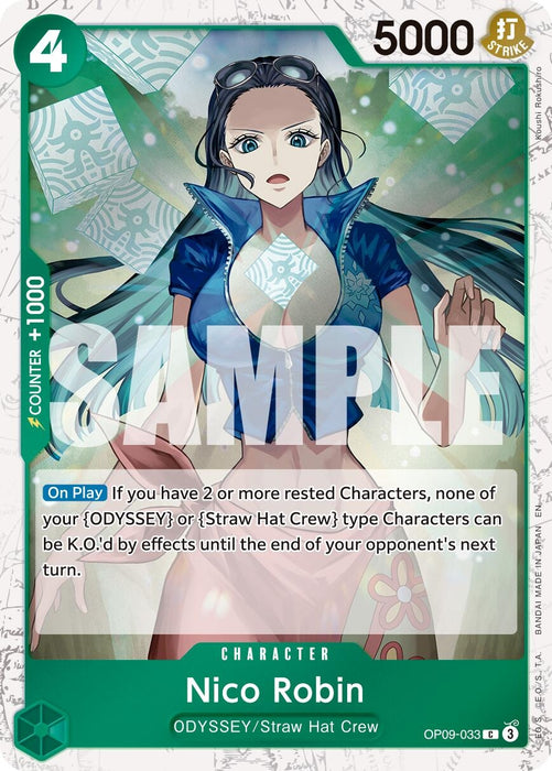 Image for Nico Robin - OP09-033 (Pirate Foil) (OP09-033) (Foil) [Premium Booster -The Best- Vol. 2] - One Piece Card Game