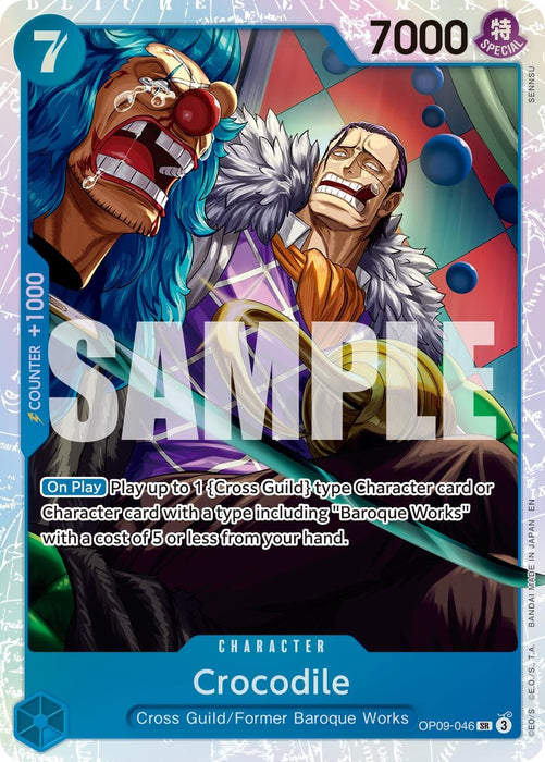 Crocodile - OP09-046 (Reprint) (OP09-046) (Foil) [Premium Booster -The Best- Vol. 2]