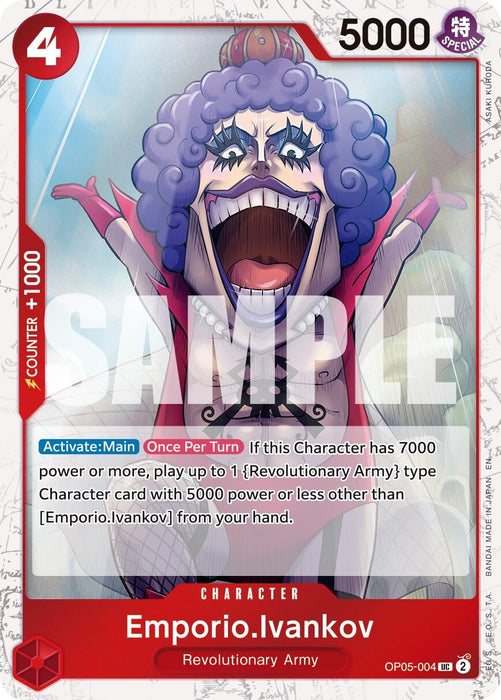 Image for Emporio.Ivankov (Pirate Foil) (OP05-004) (Foil) [Premium Booster -The Best- Vol. 2] - One Piece Card Game