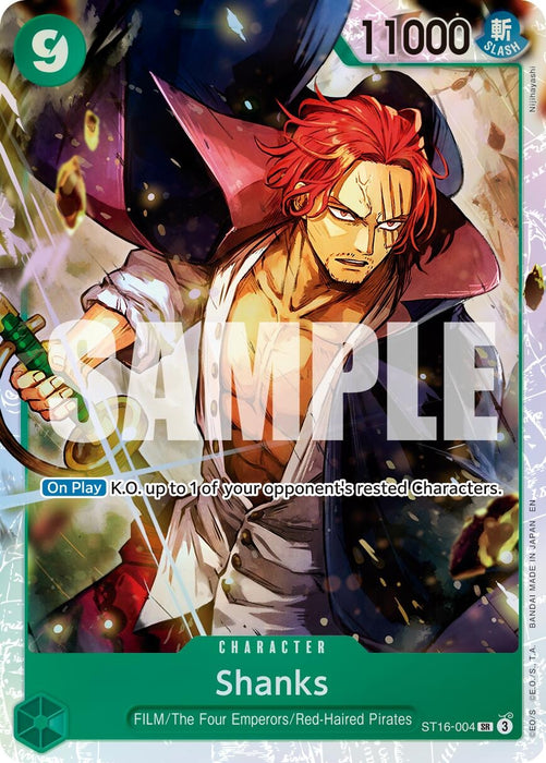 Image for Shanks - ST16-004 (Reprint) (ST16-004) (Foil) [Premium Booster -The Best- Vol. 2] - One Piece Card Game