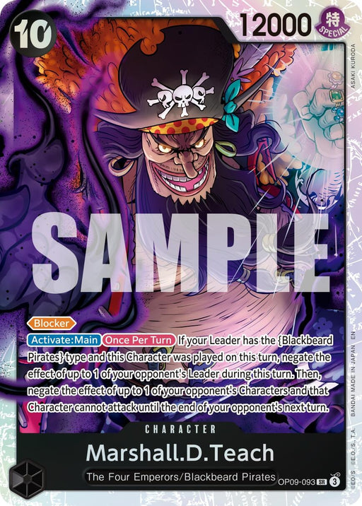 Image for Marshall.D.Teach - OP09-093 (Reprint) (OP09-093) (Foil) [Premium Booster -The Best- Vol. 2] - One Piece Card Game