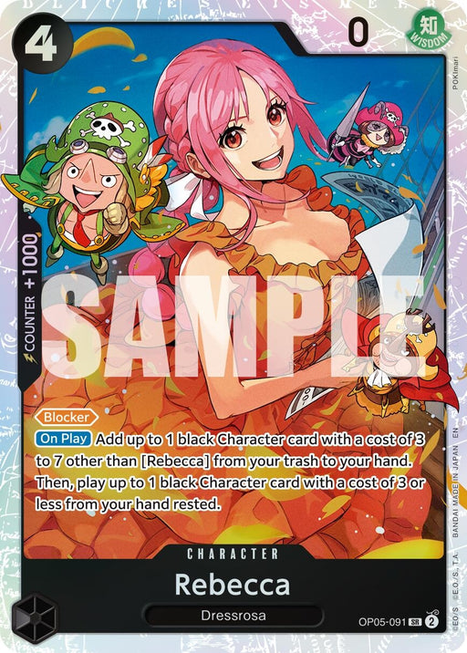 Image for Rebecca (Reprint) (OP05-091) (Foil) [Premium Booster -The Best- Vol. 2] - One Piece Card Game