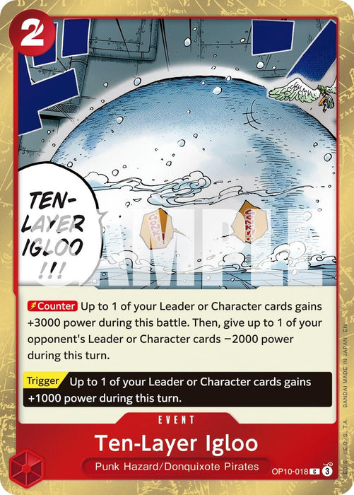 Image for Ten-Layer Igloo (Pirate Foil) (OP10-018) (Foil) [Premium Booster -The Best- Vol. 2] - One Piece Card Game