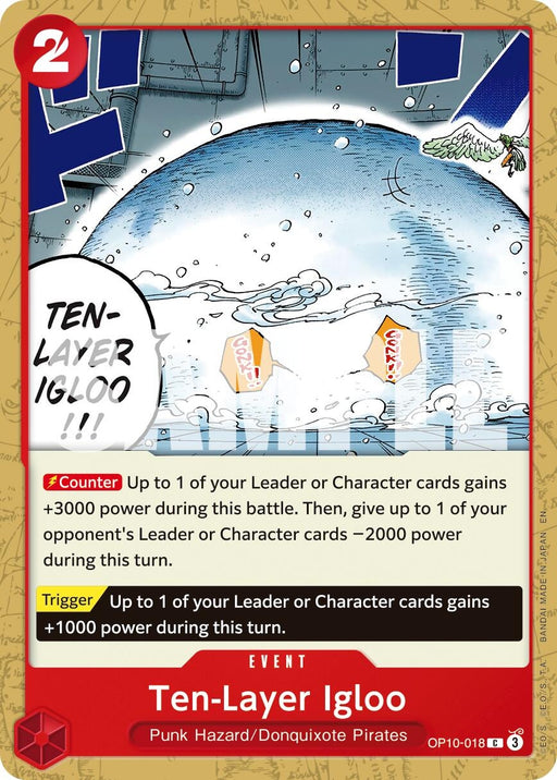 Image for Ten-Layer Igloo (Reprint) (OP10-018) [Premium Booster -The Best- Vol. 2] - One Piece Card Game