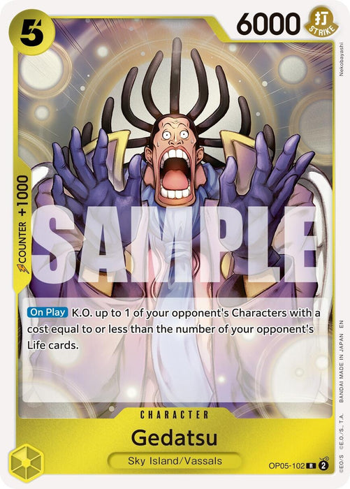 Image for Gedatsu (Reprint) (OP05-102) (Foil) [Premium Booster -The Best- Vol. 2] - One Piece Card Game