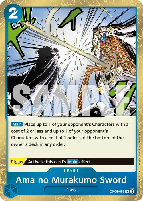 Ama no Murakumo Sword (Pirate Foil) (OP06-056) (Foil) [Premium Booster -The Best- Vol. 2]