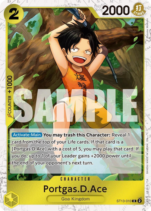 Portgas.D.Ace - ST13-010 (Pirate Foil) (ST13-010) (Foil) [Premium Booster -The Best- Vol. 2]