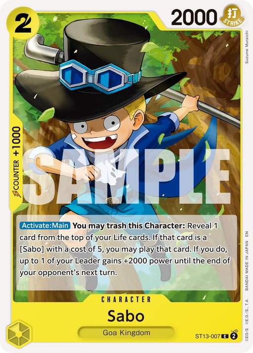 Image for Sabo - ST13-007 (Reprint) (ST13-007) [Premium Booster -The Best- Vol. 2] - One Piece Card Game