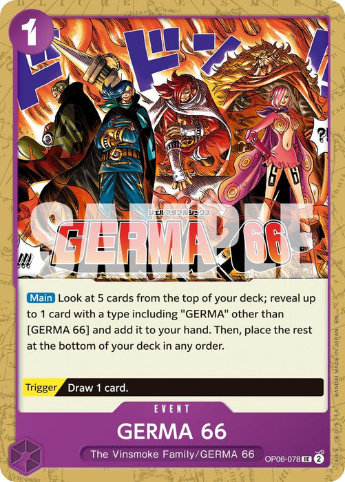 Image for GERMA 66 (Reprint) (OP06-078) [Premium Booster -The Best- Vol. 2] - One Piece Card Game