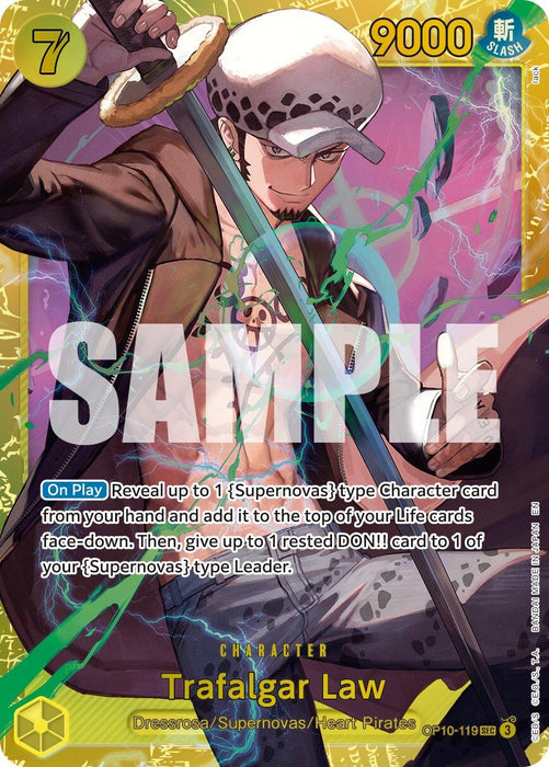 Trafalgar Law - OP10-119 (Reprint) (OP10-119) (Foil) [Premium Booster -The Best- Vol. 2]