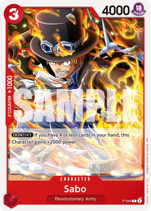 Image for Sabo - P-044 (Reprint) (P-044) [Premium Booster -The Best- Vol. 2] - One Piece Card Game