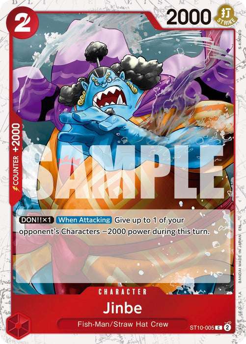 Image for Jinbe - ST10-005 (Pirate Foil) (ST10-005) (Foil) [Premium Booster -The Best- Vol. 2] - One Piece Card Game