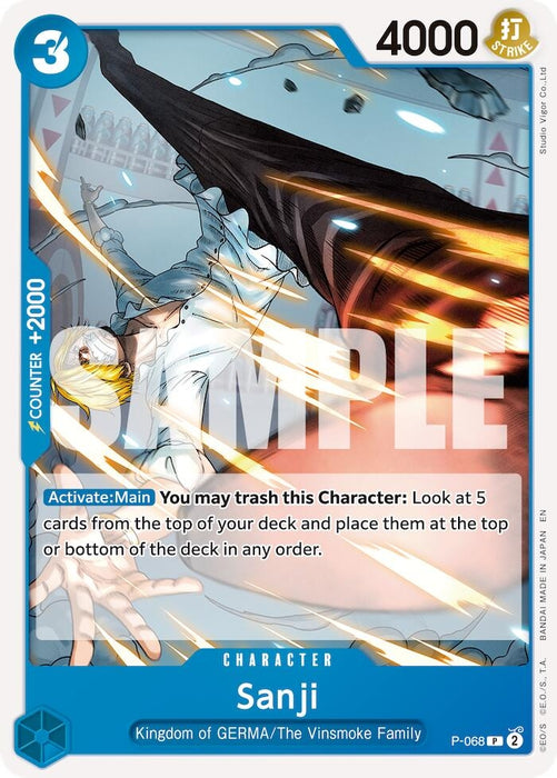 Image for Sanji - P-068 (Reprint) (P-068) [Premium Booster -The Best- Vol. 2] - One Piece Card Game