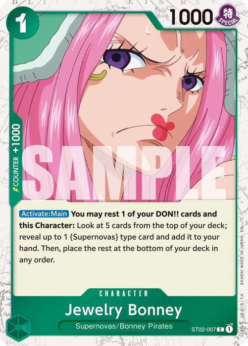 Image for Jewelry Bonney - ST02-007 (Pirate Foil) (ST02-007) (Foil) [Premium Booster -The Best- Vol. 2] - One Piece Card Game