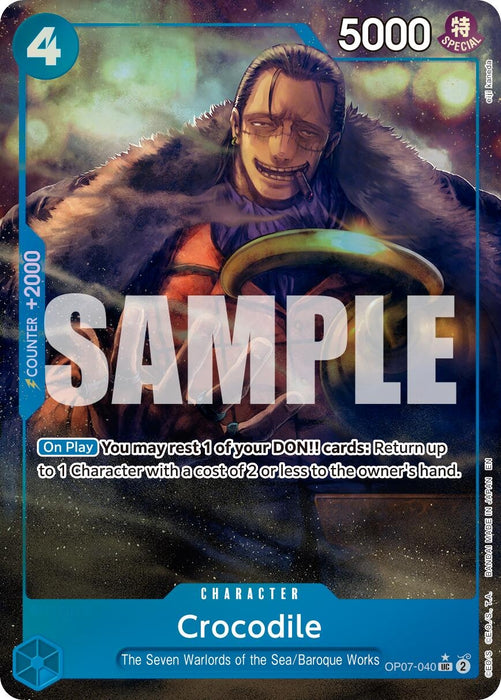 Crocodile - OP07-040 (Alternate Art) (OP07-040) (Foil) [Premium Booster -The Best- Vol. 2]
