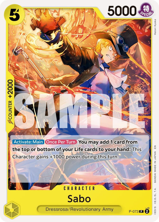 Image for Sabo - P-073 (Reprint) (P-073) [Premium Booster -The Best- Vol. 2] - One Piece Card Game