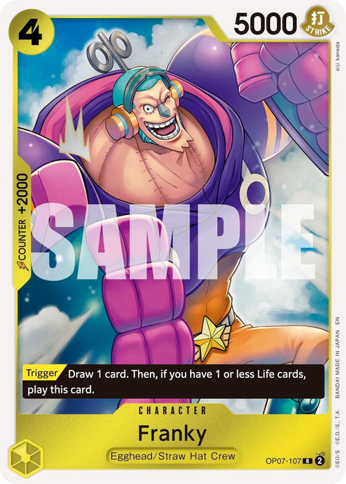Image for Franky - OP07-107 (Reprint) (OP07-107) (Foil) [Premium Booster -The Best- Vol. 2] - One Piece Card Game