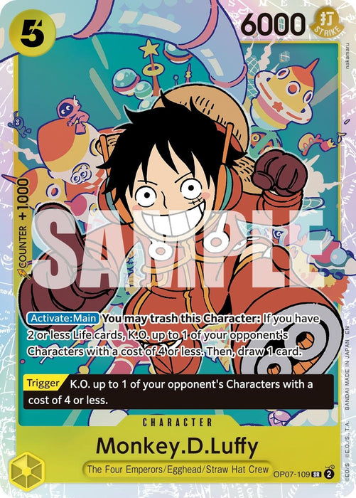 Monkey.D.Luffy - OP07-109 (Reprint) (OP07-109) (Foil) [Premium Booster -The Best- Vol. 2]