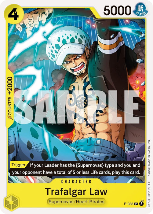 Image for Trafalgar Law -  P-088 (Reprint) (P-088) [Premium Booster -The Best- Vol. 2] - One Piece Card Game