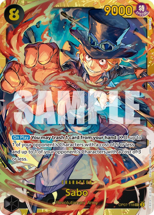 Image for Sabo - OP07-118 (Reprint) (OP07-118) (Foil) [Premium Booster -The Best- Vol. 2] - One Piece Card Game