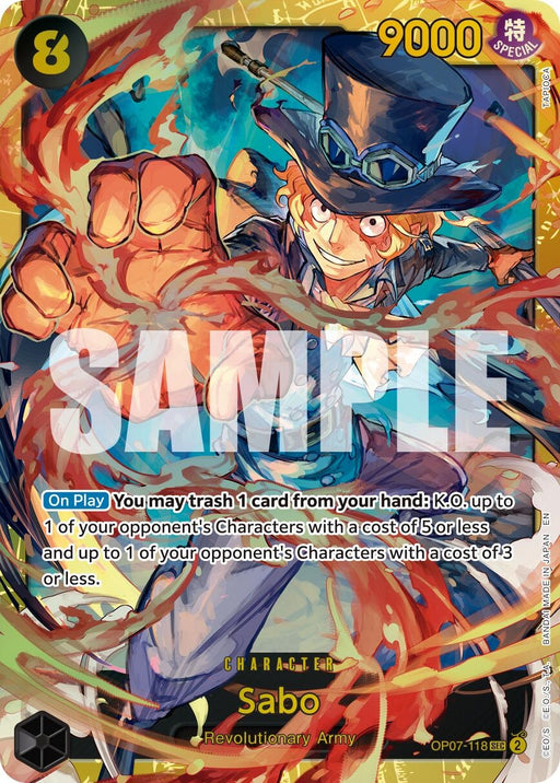 Image for Sabo - OP07-118 (Reprint) (OP07-118) (Foil) [Premium Booster -The Best- Vol. 2] - One Piece Card Game