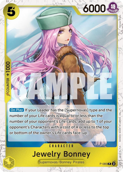 Image for Jewelry Bonney - P-085 (Pirate Foil) (P-085) (Foil) [Premium Booster -The Best- Vol. 2] - One Piece Card Game
