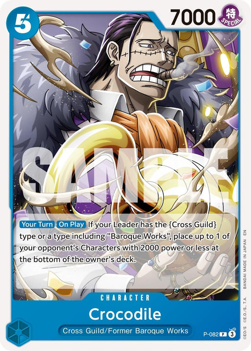Image for Crocodile - P-082 (Reprint) (P-082) [Premium Booster -The Best- Vol. 2] - One Piece Card Game