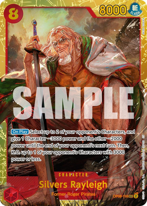 Silvers Rayleigh - OP08-118 (Reprint) (OP08-118) (Foil) [Premium Booster -The Best- Vol. 2]