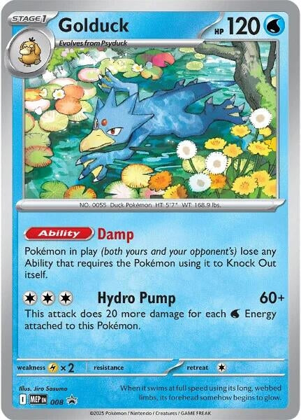 Image for Golduck - 008 (008) (Holofoil) [ME: Mega Evolution Promo] - Pokemon