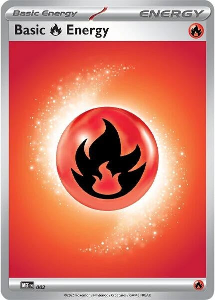 Image for Basic Fire Energy - 002 (2) (Reverse Holofoil) [MEE: Mega Evolution Energies] - Pokemon