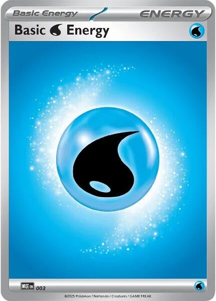 Image for Basic Water Energy - 003 (3) (Reverse Holofoil) [MEE: Mega Evolution Energies] - Pokemon