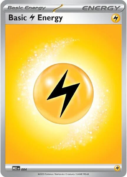 Image for Basic Lightning Energy - 004 (4) (Reverse Holofoil) [MEE: Mega Evolution Energies] - Pokemon
