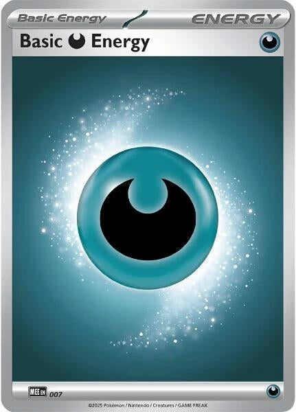 Image for Basic Darkness Energy - 007 (7) (Reverse Holofoil) [MEE: Mega Evolution Energies] - Pokemon