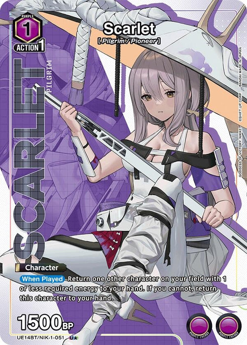 Scarlet (051) (U*) (UE14BT/NIK-1-051) (Foil) [UE14BT: GODDESS OF VICTORY: NIKKE]