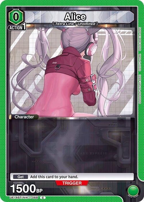 Alice (068) (Box Topper Foil) (UE14BT/NIK-1-068) (Foil) [UE14BT: GODDESS OF VICTORY: NIKKE]