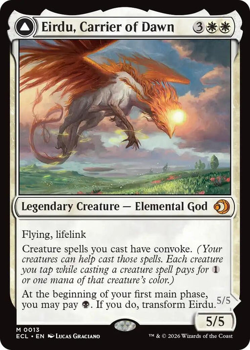 Image for Eirdu, Carrier of Dawn (13) (Foil) [Lorwyn Eclipsed] - Magic: The Gathering