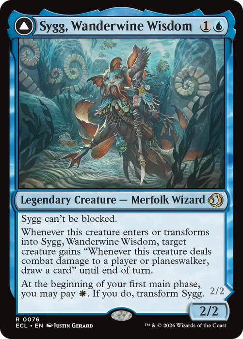 Image for Sygg, Wanderwine Wisdom (76) (Foil) [Lorwyn Eclipsed] - Magic: The Gathering