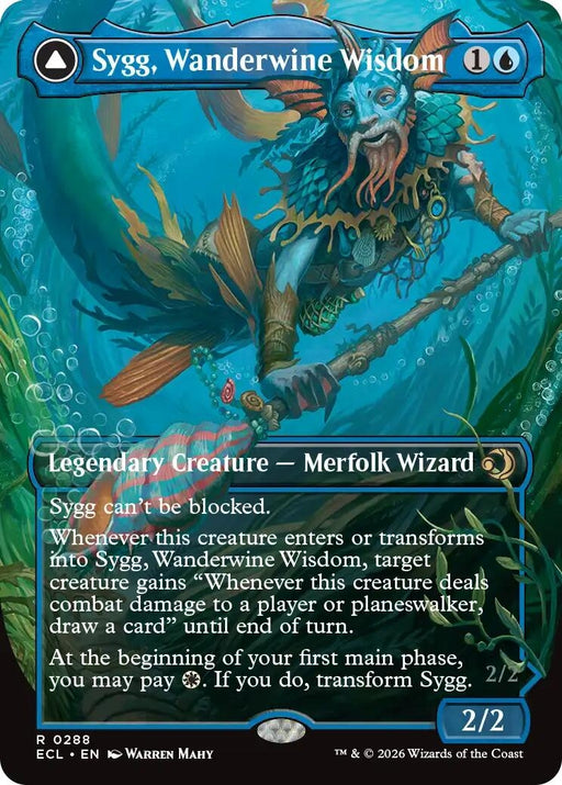 Image for Sygg, Wanderwine Wisdom (Borderless) (288) (Foil) [Lorwyn Eclipsed] - Magic: The Gathering