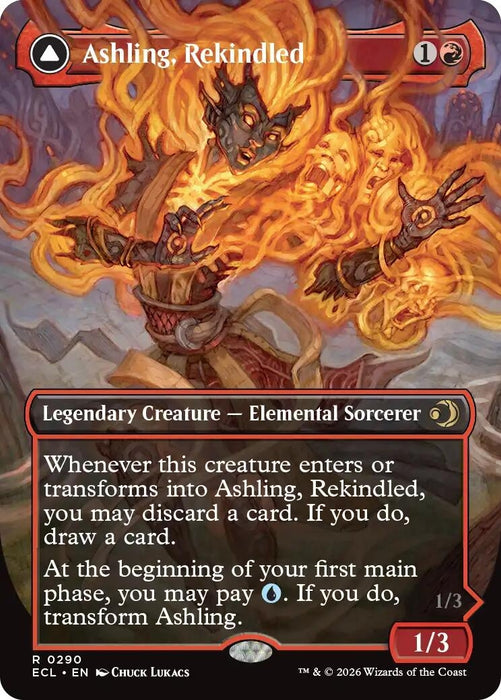 Image for Ashling, Rekindled (Borderless) (290) [Lorwyn Eclipsed] - Magic: The Gathering