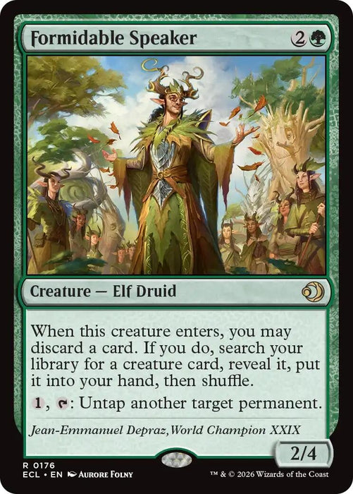 Image for Formidable Speaker (176) (Foil) [Lorwyn Eclipsed] - Magic: The Gathering