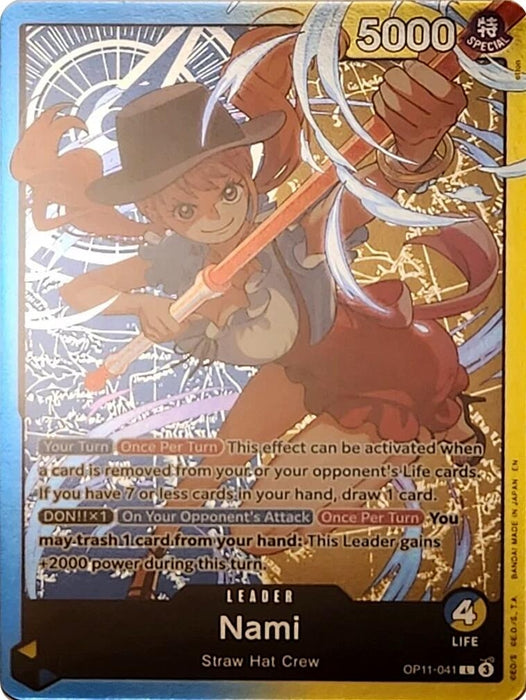 Image for Nami - OP11-041 (Nami Deck) (OP11-041) (Foil) [Learn Together Deck Set] (LT-01) - One Piece Card Game