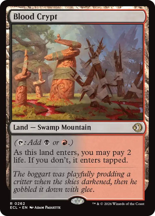 Image for Blood Crypt (262) (Foil) [Lorwyn Eclipsed] - Magic: The Gathering