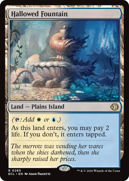 Image for Hallowed Fountain (265) [Lorwyn Eclipsed] - Magic: The Gathering