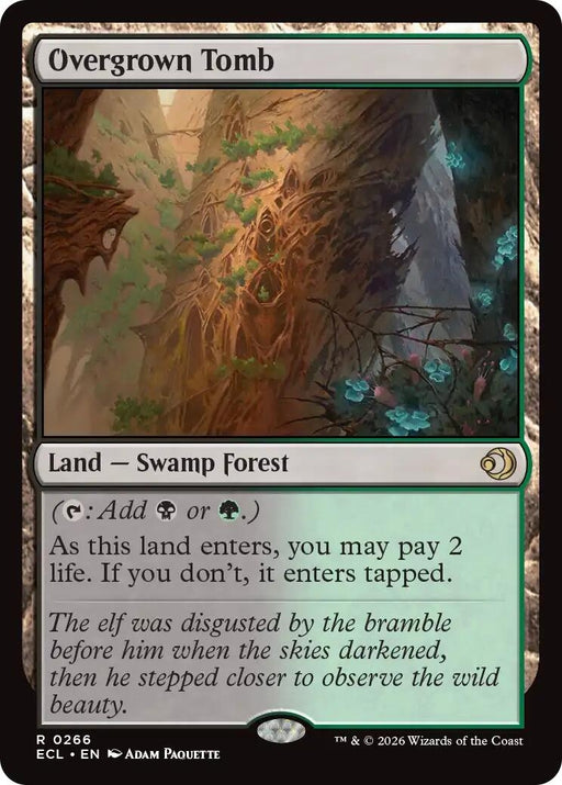 Image for Overgrown Tomb (266) (Foil) [Lorwyn Eclipsed] - Magic: The Gathering
