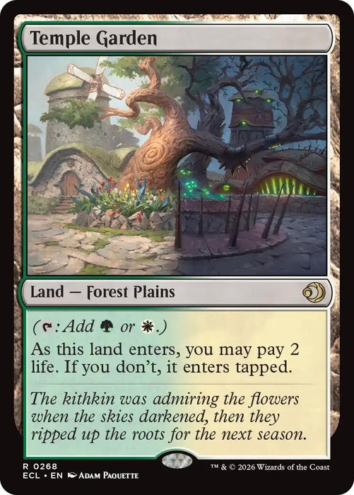 Image for Temple Garden (268) (Foil) [Lorwyn Eclipsed] - Magic: The Gathering