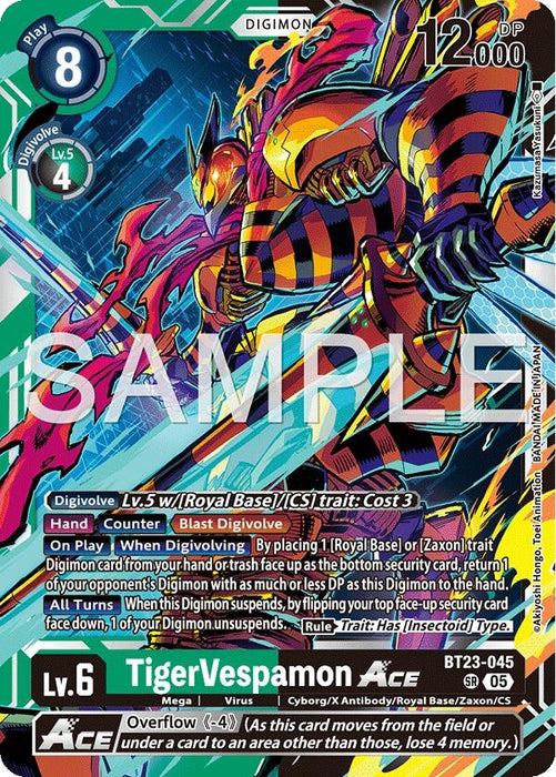 TigerVespamon ACE (BT23-045 SR) (Foil) [Hackers' Slumber]